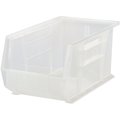 Quantum Storage Systems Ultra Stack and Hang Bin, 8-1/4 in x 14-3/4 in x 7 in, Clear QUS240CL